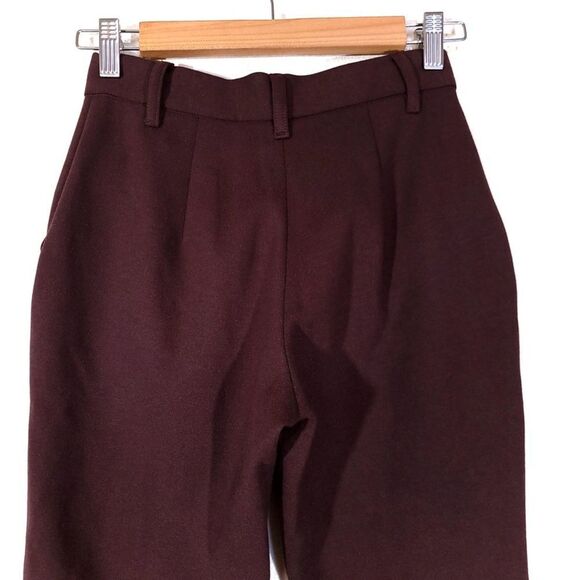 NWT Urban Outfitters UO Isabella Ponte High-Waisted Flare Pant in Chocolate XS - Picture 9 of 12